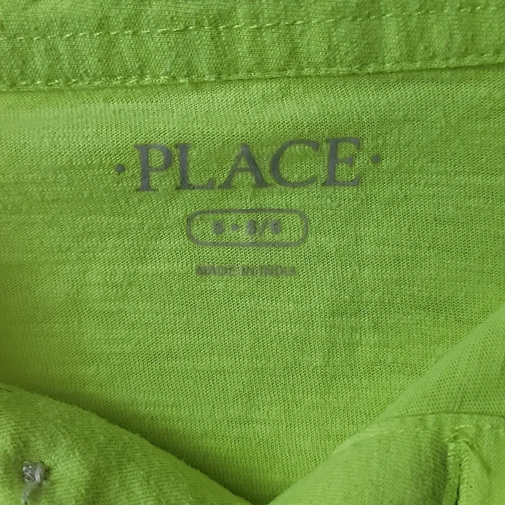 THE CHILDREN'S PLACE **3 for $20 item** Boy's Neon Green Yellow Polo Shirt S 5-6